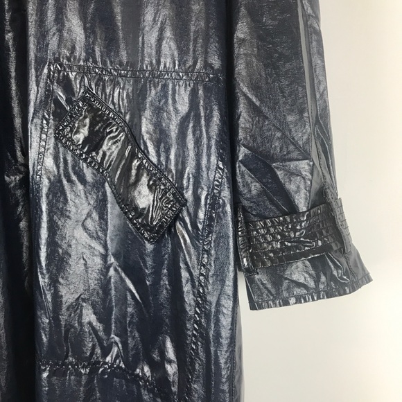 NEW Free People Trinity High Shine Coat - Picture 9 of 13